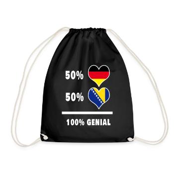 Allemagne et Bosnie Awesome / Gift - Sac de sport léger - noir - Devant