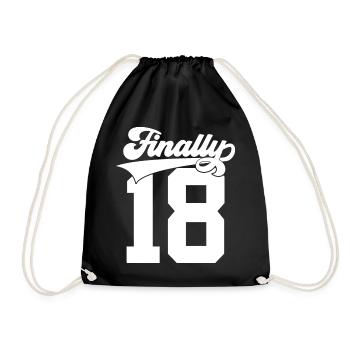ENFIN 18 COLLÈGE 18ÈME ANNIVERSAIRE ENFIN 18 - Sac de sport léger - noir - Devant