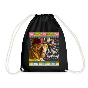 Breaking Bad Have A White Christmas - Drawstring Bag - black - Front