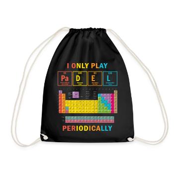 I only Play Padel Periodically Paddle Tennis - Drawstring Bag - black - Front