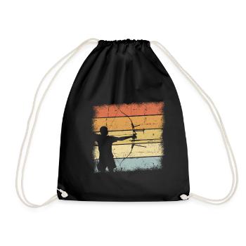 Archery - Drawstring Bag - black - Front