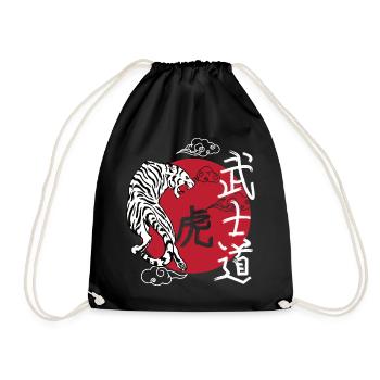Japan Tiger Japanese Art - Drawstring Bag - black - Front