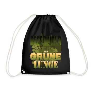 Rainforest our green lung Nature - Climate protection - Drawstring Bag - black - Front