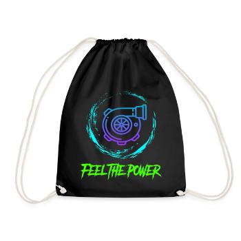 Turbo - Drawstring Bag - black - Front