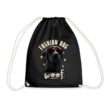 Chien Glam Lunettes Soleil - Sac de sport léger - noir - Devant