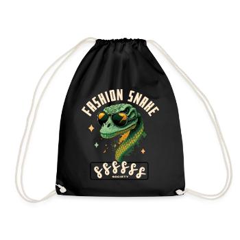 Crocodile Chic Sunglasses - Drawstring Bag - black - Front