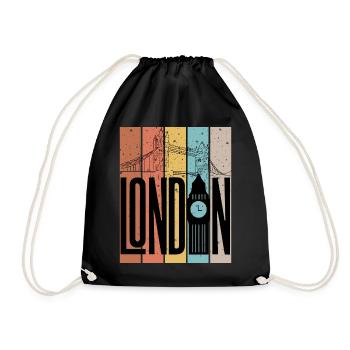 Silhouette des Blocs de Couleur de Londres - Sac de sport léger - noir - Devant