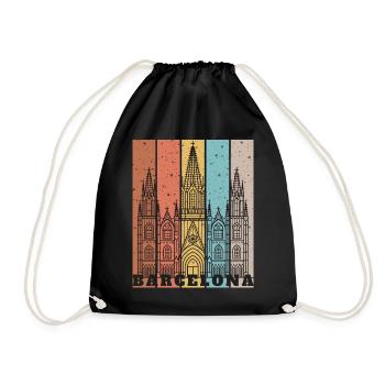 Panneaux de façade gothique Barcel - Sac de sport léger - noir - Devant