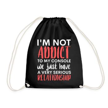 Not Addicted to Console : Serious Bond - Sac de sport léger - noir - Devant