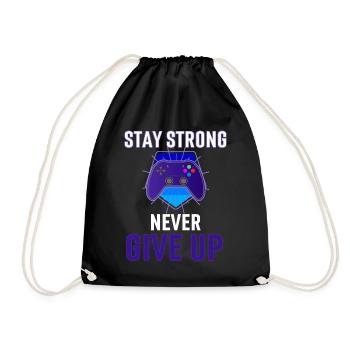 Reste fort Ne jamais abandonner Controller - Sac de sport léger - noir - Devant