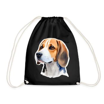 Beagle - Sac de sport léger - noir - Devant