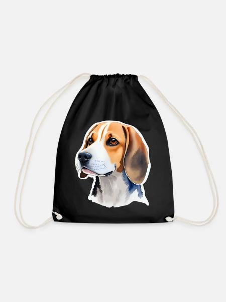 Beagle - Turnbeutel - Schwarz