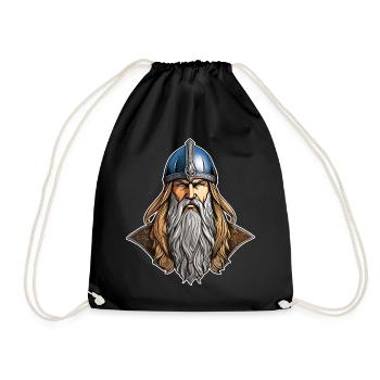 Proud Viking - Drawstring Bag - black - Front