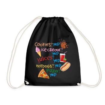 Funny sayings for birthday - Drawstring Bag - black - Front