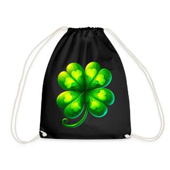 Trèfle à quatre feuilles - Sac de sport léger - noir - Devant