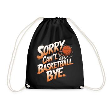 basket-ball rétro vintage joueur de basket-ball disant - Sac de sport léger - noir - Devant