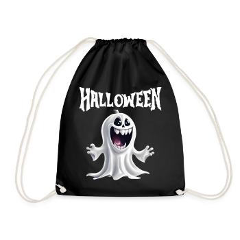 Halloween, Ghost, Celebrate Halloween - Drawstring Bag - black - Front