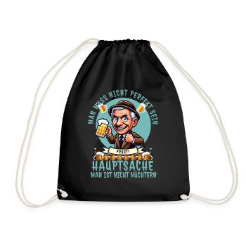 Vous n’avez pas besoin d’être parfait - drôle de dicton de bière - Sac de sport léger - noir - Devant
