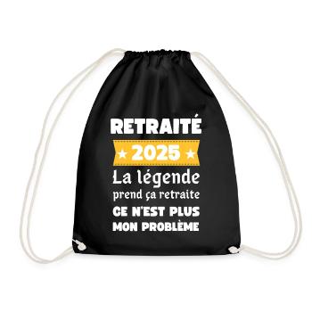 La Légende Retraite 2025 - Sac de sport léger - noir - Devant
