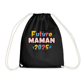 Future Maman 2025 – Pattes Colorées - Sac de sport léger - noir - Devant