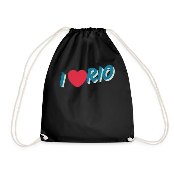 I Love Rio City Spirit - Drawstring Bag - black - Front