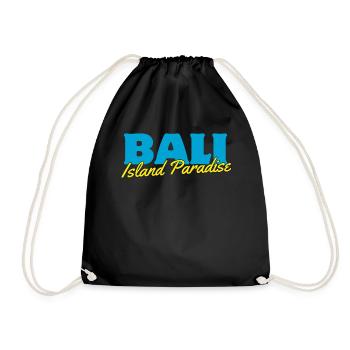 Bali Island Paradise Tee - Drawstring Bag - black - Front