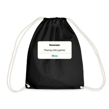 C’est parti ! T-shirt - Cadeau parfait pour les joueurs - Sac de sport léger - noir - Devant