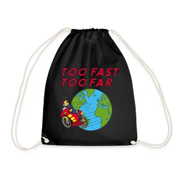 The biker - Drawstring Bag - black - Front