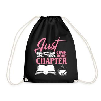 Book Just One More Chapter - Drawstring Bag - black - Front