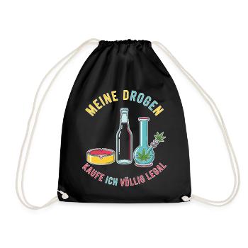 Mes drogues – tout à fait légales ! - Sac de sport léger - noir - Devant