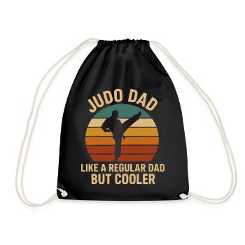 Judo-Papa wie ein normaler Papa, aber cooler - Turnbeutel - Schwarz - Vorne