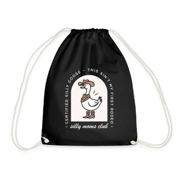 Oie idiote maman club mère drôle animal de pays - Sac de sport léger - noir - Devant
