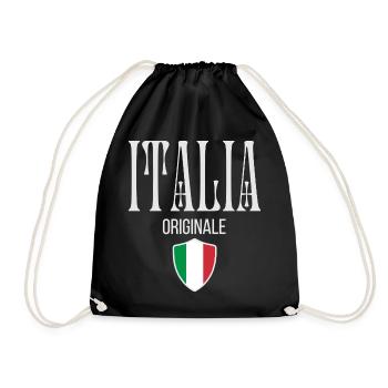 Fierté italienne, design minimaliste et élégant - Sac de sport léger - noir - Devant