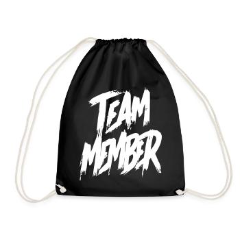 Team Member - Drawstring Bag - black - Front