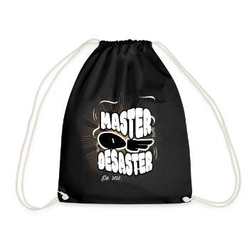 Master of Disaster - Drawstring Bag - black - Front