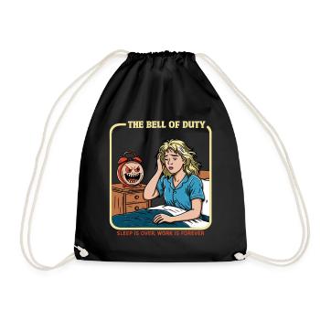 La cloche du devoir - Sac de sport léger - noir - Devant