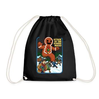 Attaque du pain d’épices - Sac de sport léger - noir - Devant