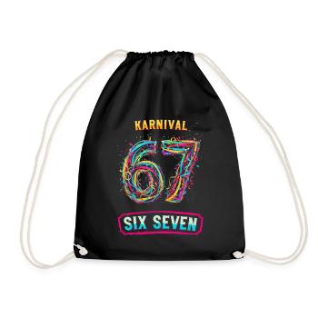 6 7 Meme Costume Replacement Carnival Carnival - Drawstring Bag - black - Front
