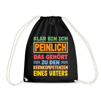 Drôle de cadeau de fête des pères papa bière - Sac de sport léger - noir - Devant