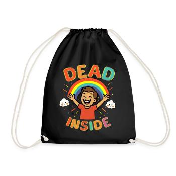 Dead Inside - Drawstring Bag - black - Front