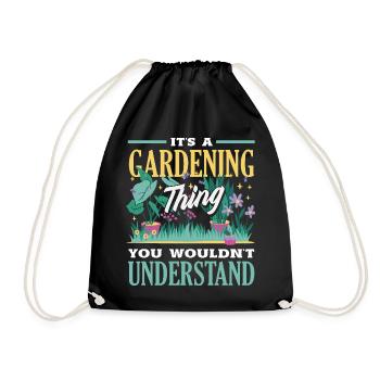 Garten- Und Pflanzenliebhaber Geschenke - Turnbeutel - Schwarz - Vorne