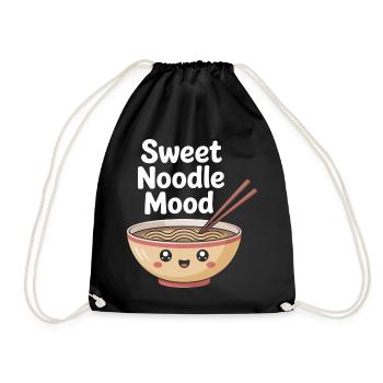 Sweet Noodle Mood - Turnbeutel - Schwarz - Vorne