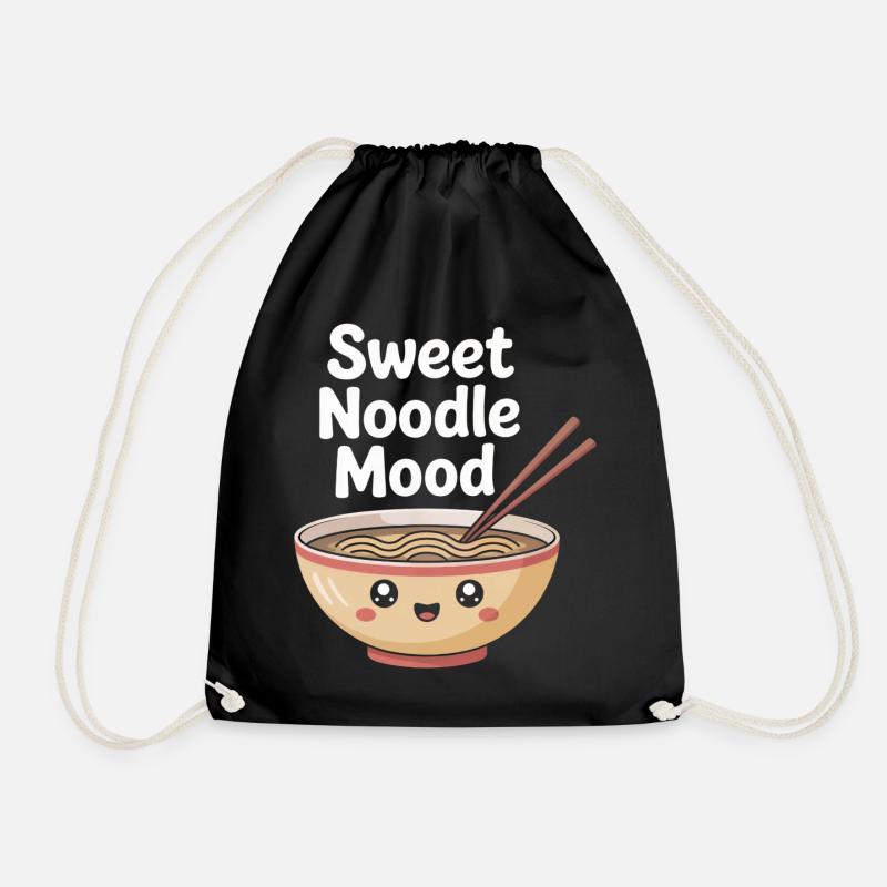Sweet Noodle Mood - Turnbeutel - Schwarz