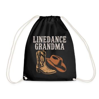 Line Dance Grandma Boots - Turnbeutel - Schwarz - Vorne
