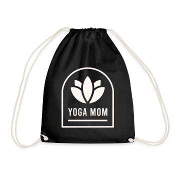 Maman yogi maman - Sac de sport léger - noir - Devant