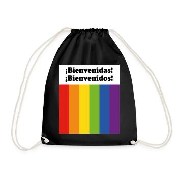 Bienvenue LGBT Bienvenidos Bienvenidas Spanish - Sac de sport léger - noir - Devant