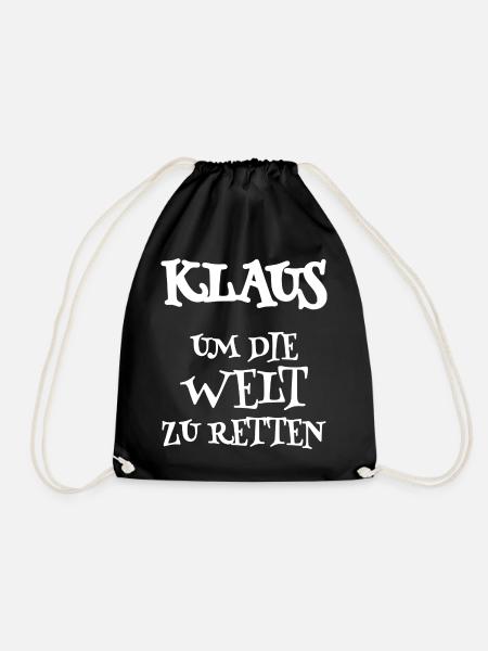 Retter Klaus - Turnbeutel - Schwarz