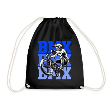 BMX Freestyle Sport Art - Turnbeutel - Schwarz - Vorne