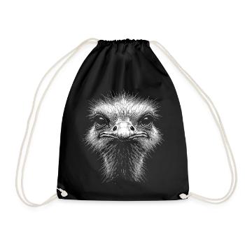Tête d’autruche - Sac de sport léger - noir - Devant
