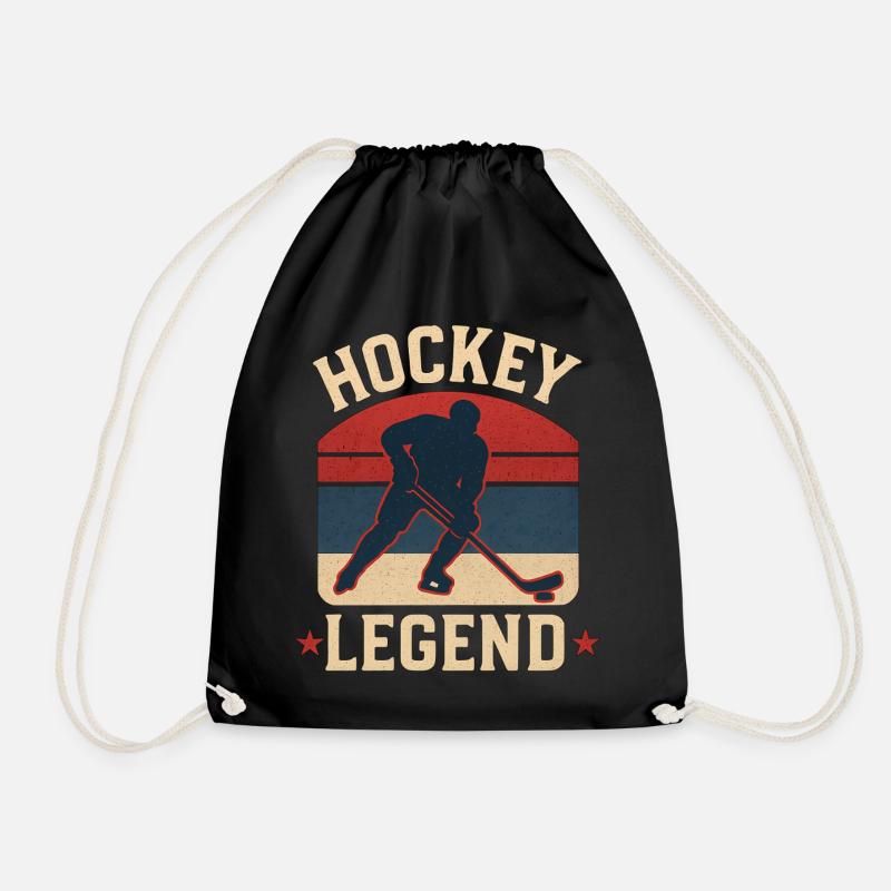 Hockey Legend  – Eishockey Fanartikel - Drawstring Bag - black
